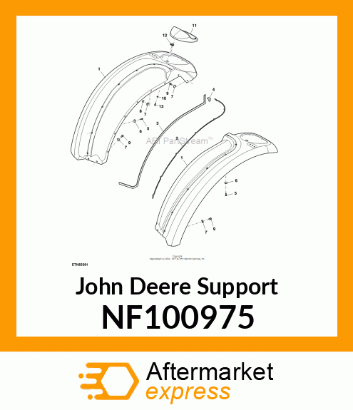 SUPPORT, SUPPORT, TAIL LIGHT NF100975