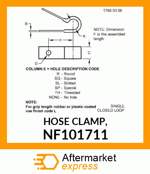 HOSE CLAMP, NF101711