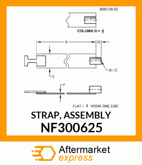 STRAP, ASSEMBLY NF300625