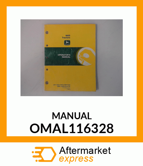 Operator's Manual - TRACTOR 6605 N.A. ENGLISH OMAL116328