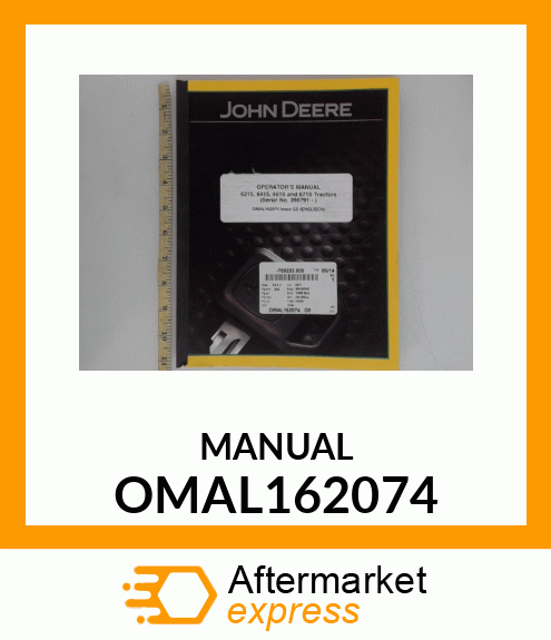 Operator's Manual - TRACTOR 6215-6715 N.A.(SN-) ENGLISH OMAL162074