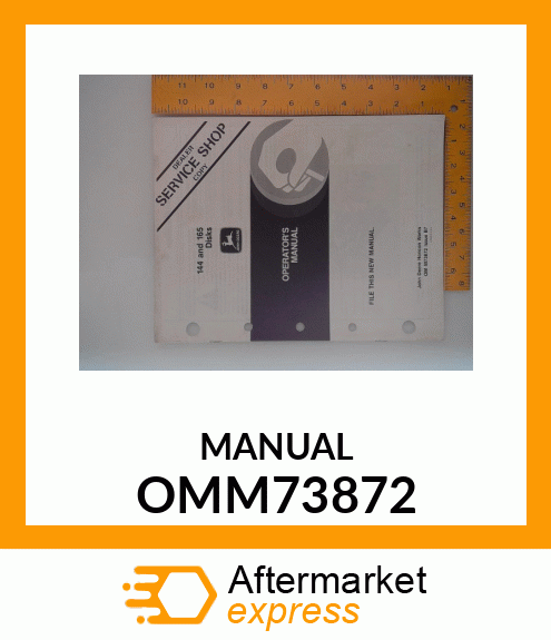 Operator's Manual - 144/165 DISKS OMM73872