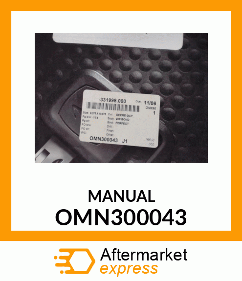 Operator's Manual - OPMAN,714 MULCH TILLER OMN300043