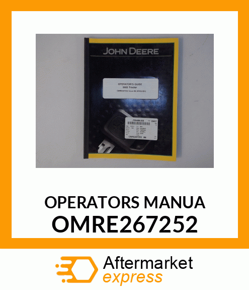 Operator's Manual - 5603 TRACTOR OPERATOR'S GUIDE-ENG OMRE267252