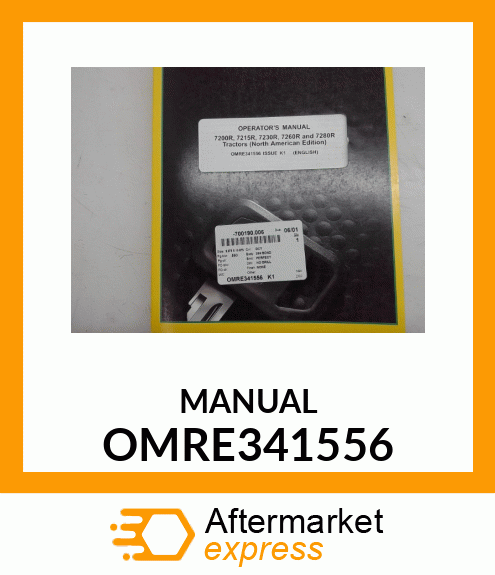 Operator's Manual - 7200R,7215R,7230R,7260R,7280R TRACT OMRE341556