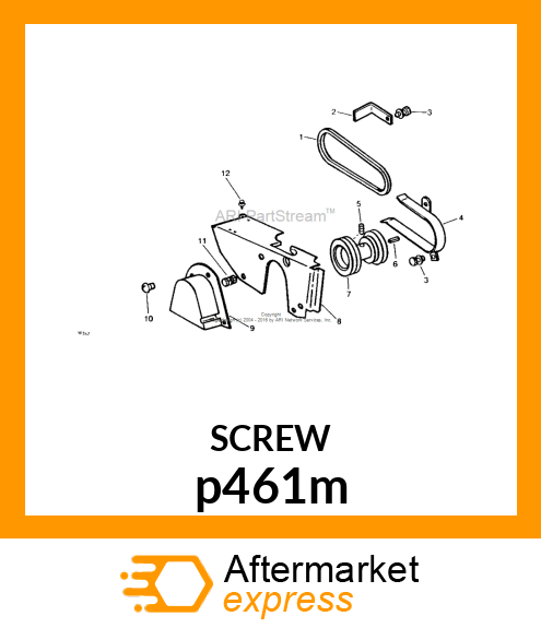 SCREW, HEX HEAD p461m