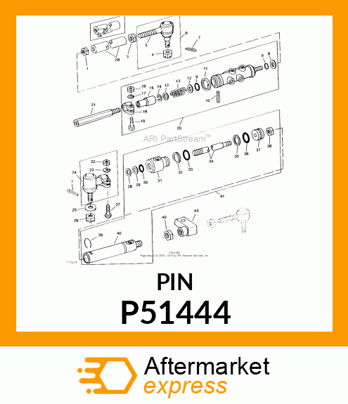 Spare part P51444 + Dowel Pin