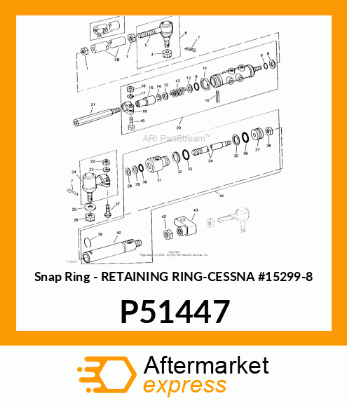 Snap Ring - RETAINING RING-CESSNA #15299-8 P51447