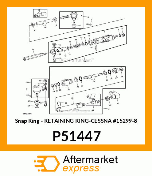 Snap Ring - RETAINING RING-CESSNA #15299-8 P51447