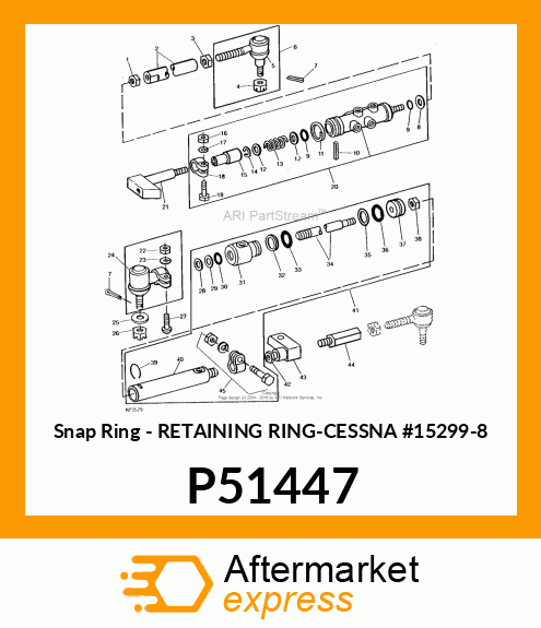 Snap Ring - RETAINING RING-CESSNA #15299-8 P51447