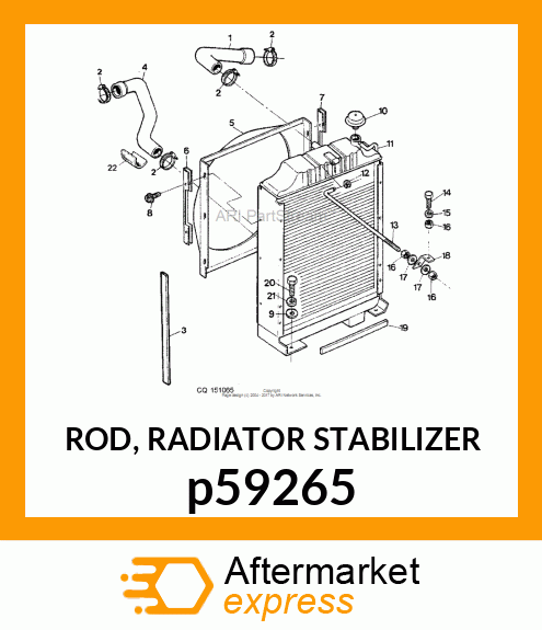 ROD, RADIATOR STABILIZER p59265