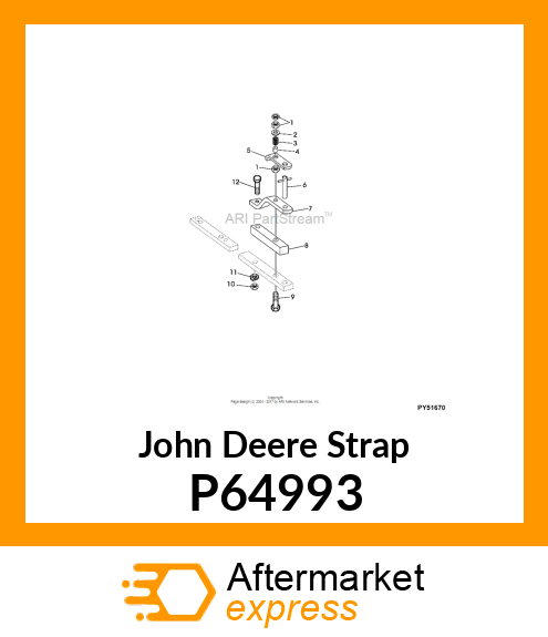 SPACER, SPACER, DRAWBAR P64993