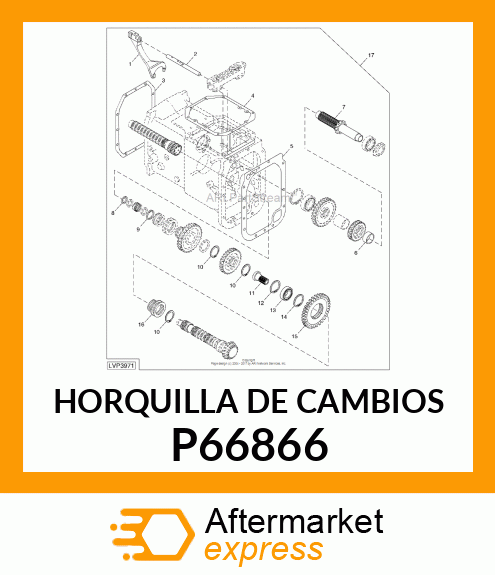 HORQUILLA DE CAMBIOS P66866