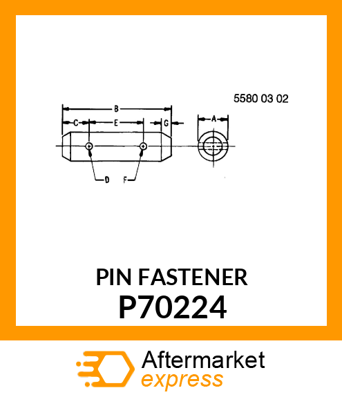 PIN FASTENER P70224