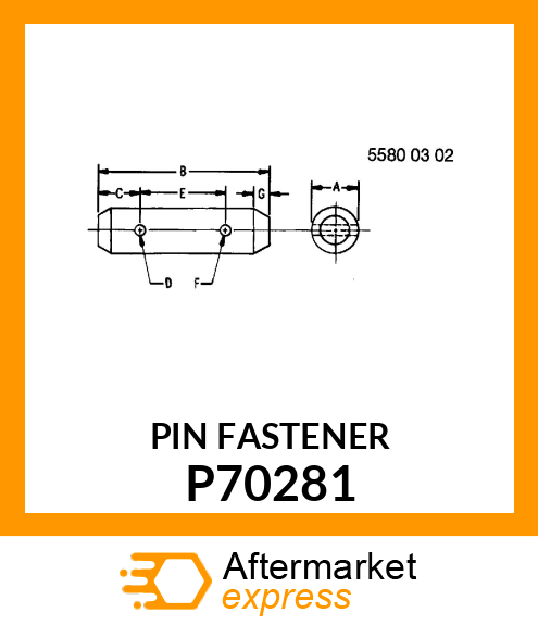 PIN FASTENER P70281