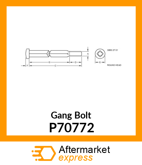 Gang Bolt P70772