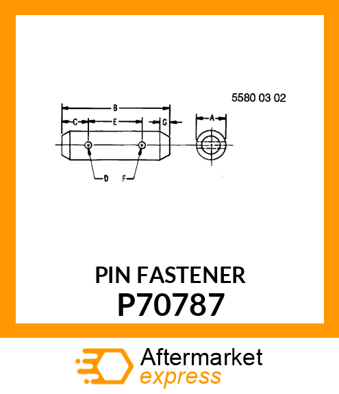 PIN FASTENER P70787