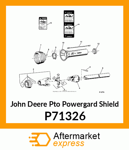 PTO POWERGARD SHIELD, COVER EXTERI P71326