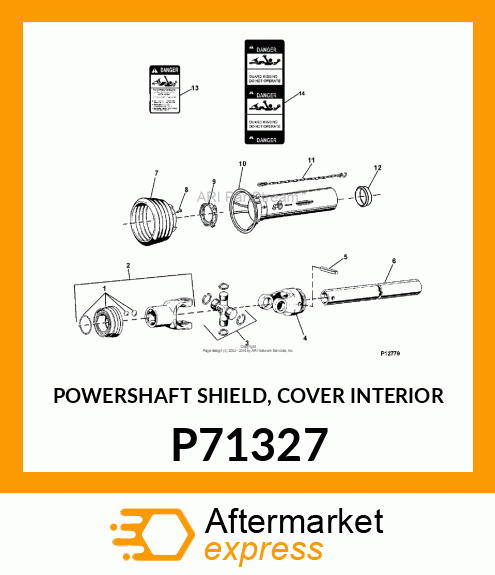 POWERSHAFT SHIELD, COVER INTERIOR P71327