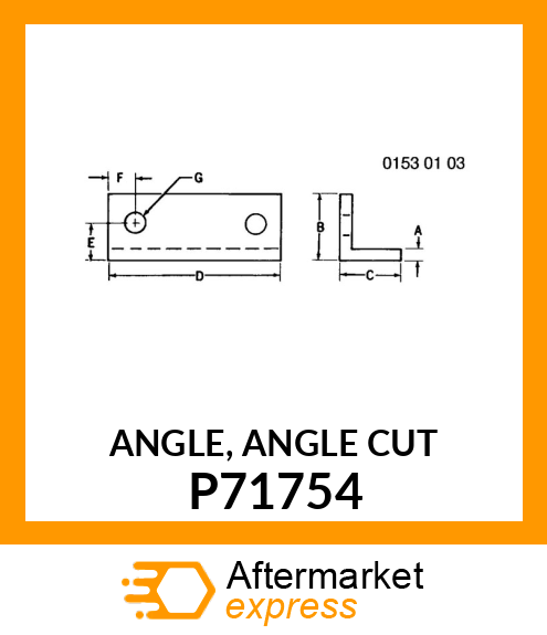 ANGLE, ANGLE CUT P71754