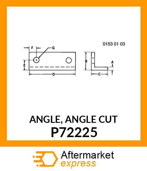 ANGLE, ANGLE CUT P72225