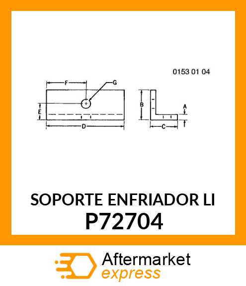 SOPORTE ENFRIADOR LI P72704