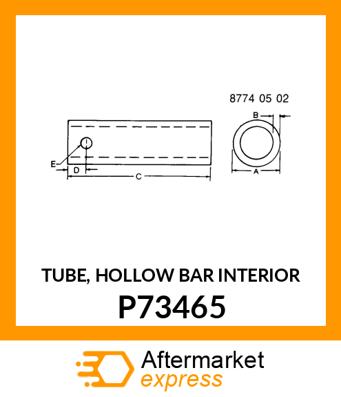 TUBE, HOLLOW BAR INTERIOR P73465