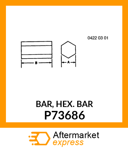 BAR, HEX. BAR P73686