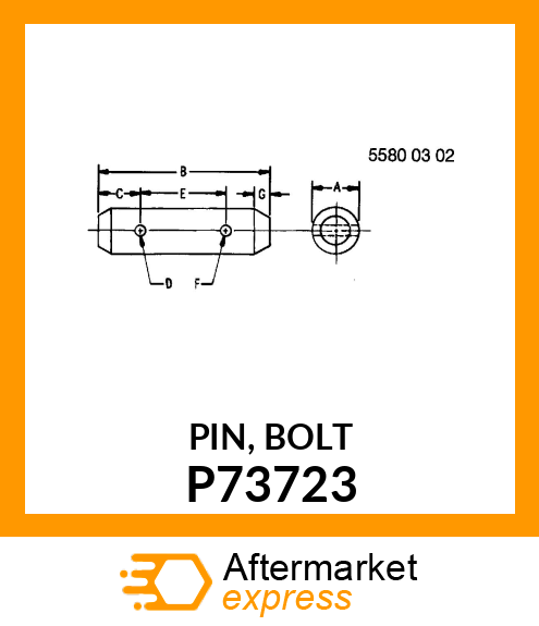 PIN, BOLT P73723