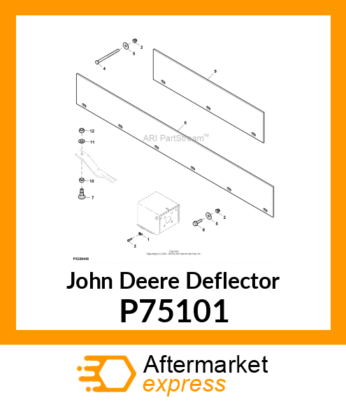 DEFLECTOR, DEFLECTOR RUBBER MX5 P75101