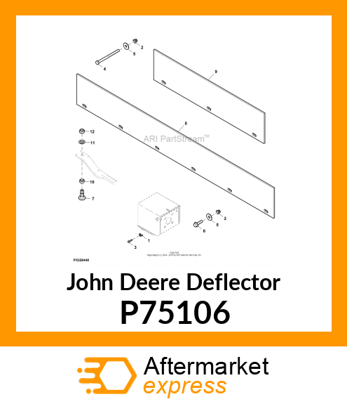 DEFLECTOR, DEFLECTOR RUBBER MX7 P75106