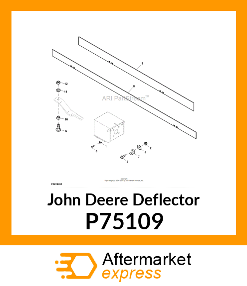 DEFLECTOR, DEFLECTOR RUBBER MX10 P75109