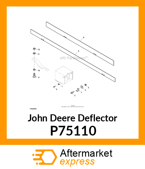 DEFLECTOR, DEFLECTOR RUBBER MX10 P75110