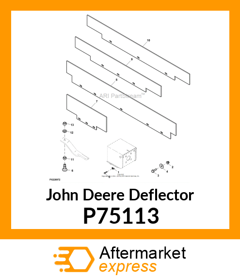 DEFLECTOR, DEFLECTOR RUBBER FLEX WI P75113