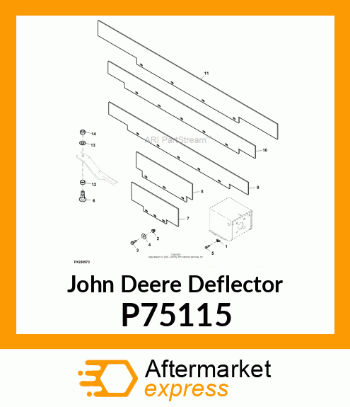 DEFLECTOR, DEFLECTOR RUBBER FLEX WI P75115