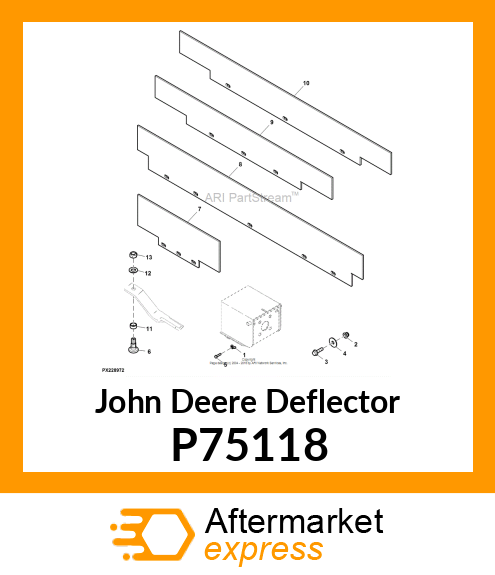 DEFLECTOR, DEFLECTOR RUBBER FLEX WI P75118
