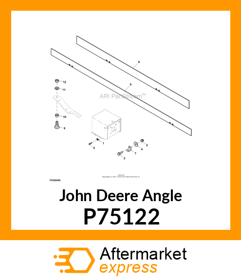 ANGLE, ANGLE SUPPORT BAFFLE P75122