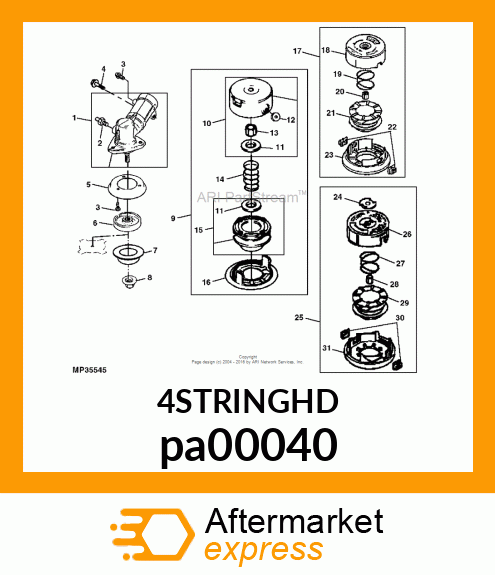 STRING HEAD, Z5 M8LH, REINF pa00040