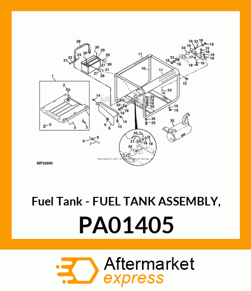 Fuel Tank - FUEL TANK ASSEMBLY, PA01405