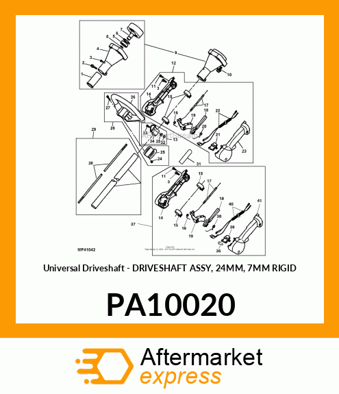 Universal Driveshaft PA10020