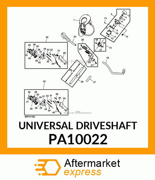 Universal Driveshaft PA10022