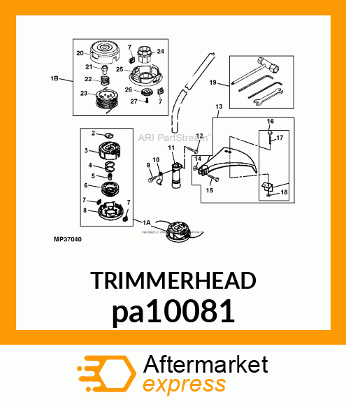 STRING HEAD, NB4 M8RH, .080" pa10081