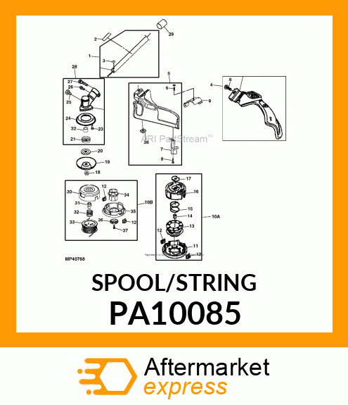 SPOOL W/STRING, .095" B PA10085