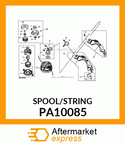 SPOOL W/STRING, .095" B PA10085