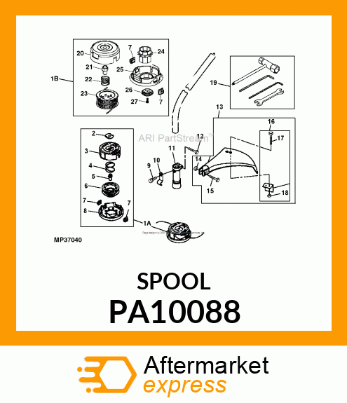 SPOOL W/STRING, .080" B PA10088