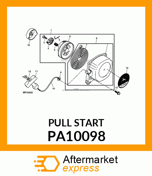 Spare part PA10098 + Recoil Starter