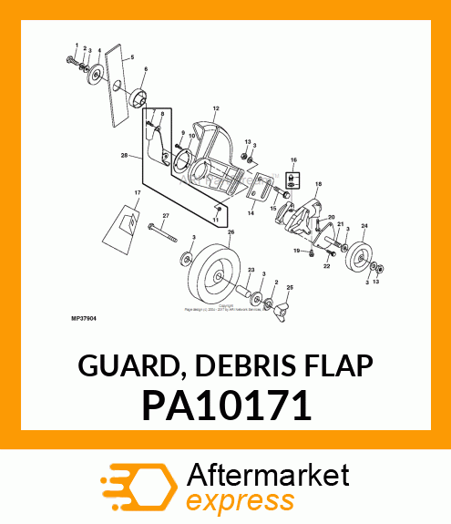 GUARD, DEBRIS FLAP PA10171