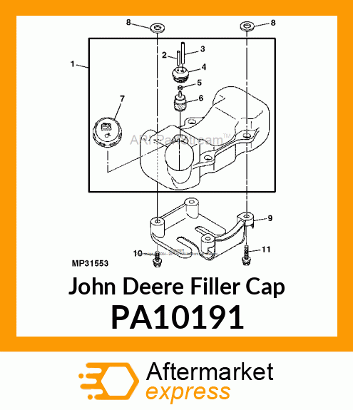 FILLER CAP, F. TANK TLE, NO RETAINE PA10191