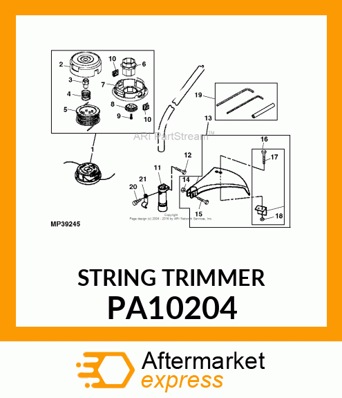 STRING HEAD, NB4 M8RH, .080" PA10204