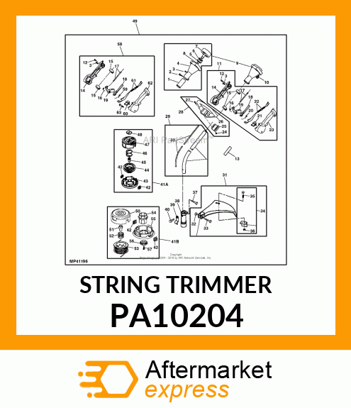 STRING HEAD, NB4 M8RH, .080" PA10204